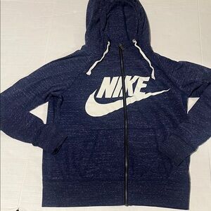 Nike Women’s Purple LIGHTWEIGHT Full-Zip Hoodie with White Logo
